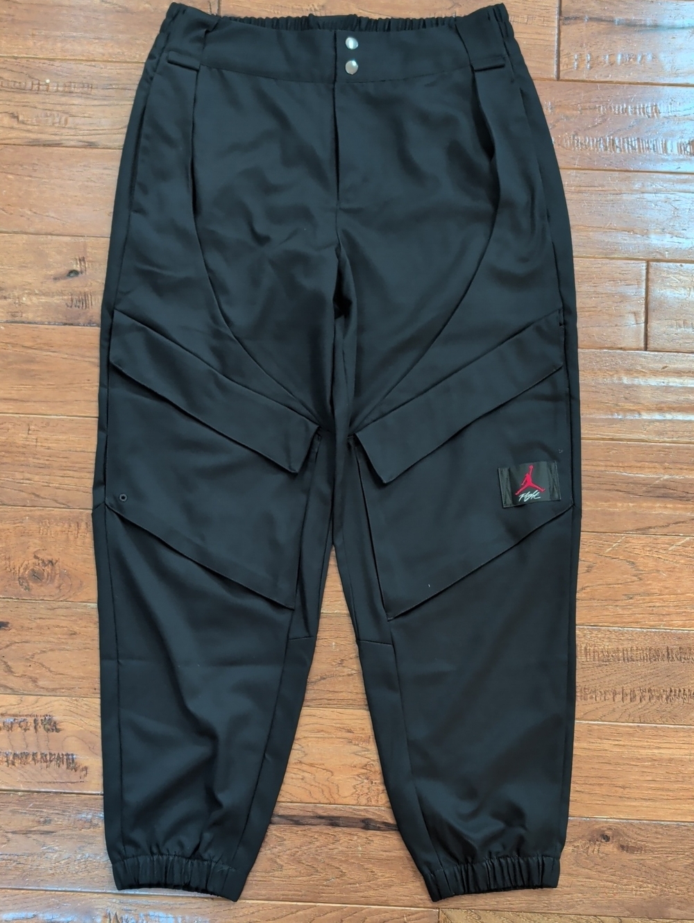 Jordan Woman's Flight Black Cargo Joggers with Patch Logo